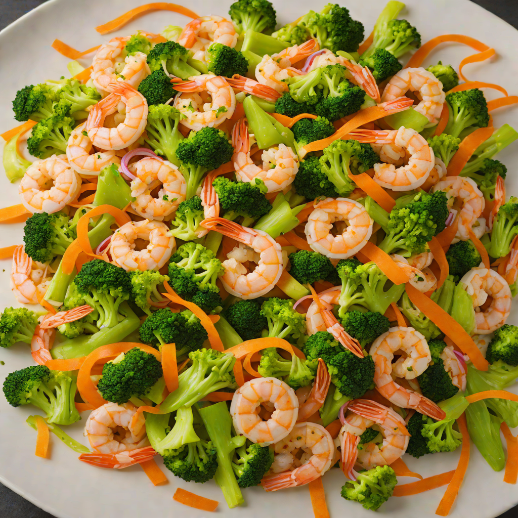 Shrimp Stir-Fry with Broccoli and Carrot Ribbons