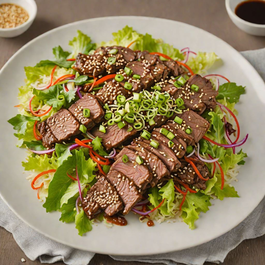Seared Korean-Style Beef Bulgogi with Sesame Scallion Salad