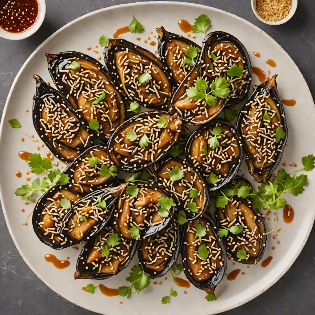 Sautéed Garlic-Sesame Eggplant with Soy-Ginger Glaze