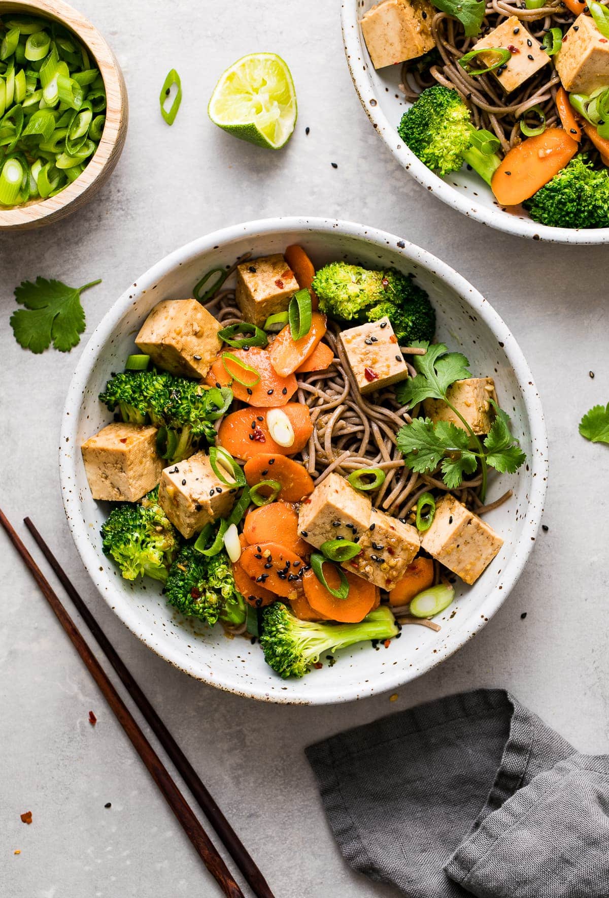 Speedy Soba Noodle Stir-Fry with Veggies and Tofu