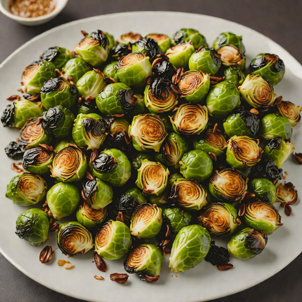 Spiced Maple-Glazed Roasted Brussels Sprouts