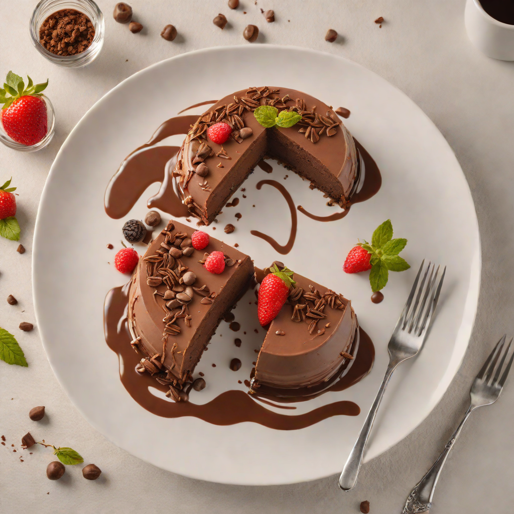 3D Printed-Inspired Layered Vegan Chocolate Mousse