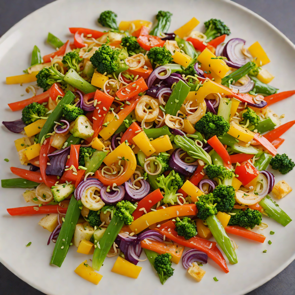 Sustainable Stir-Fried PETG Resin Veggie Medley