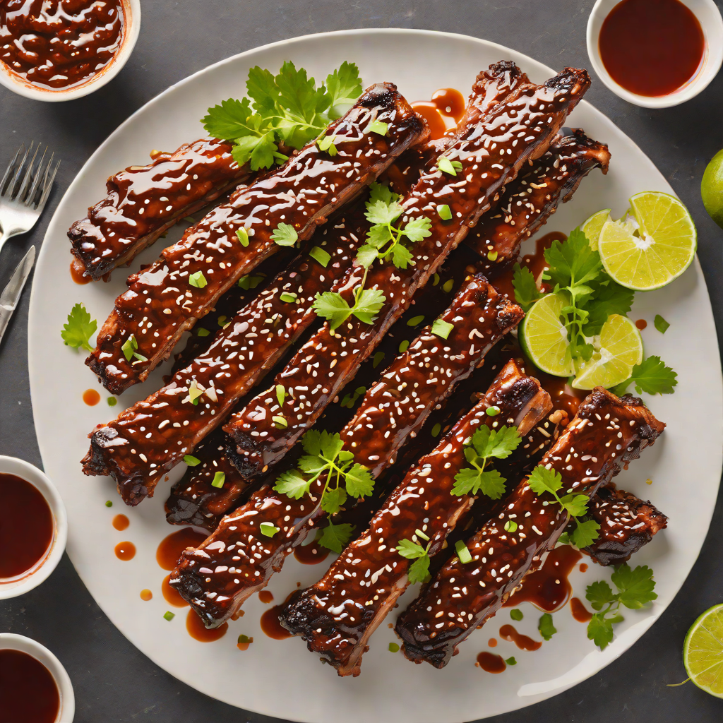 Cross-Border BBQ Pork Ribs with Spicy Southeast Asian Glaze