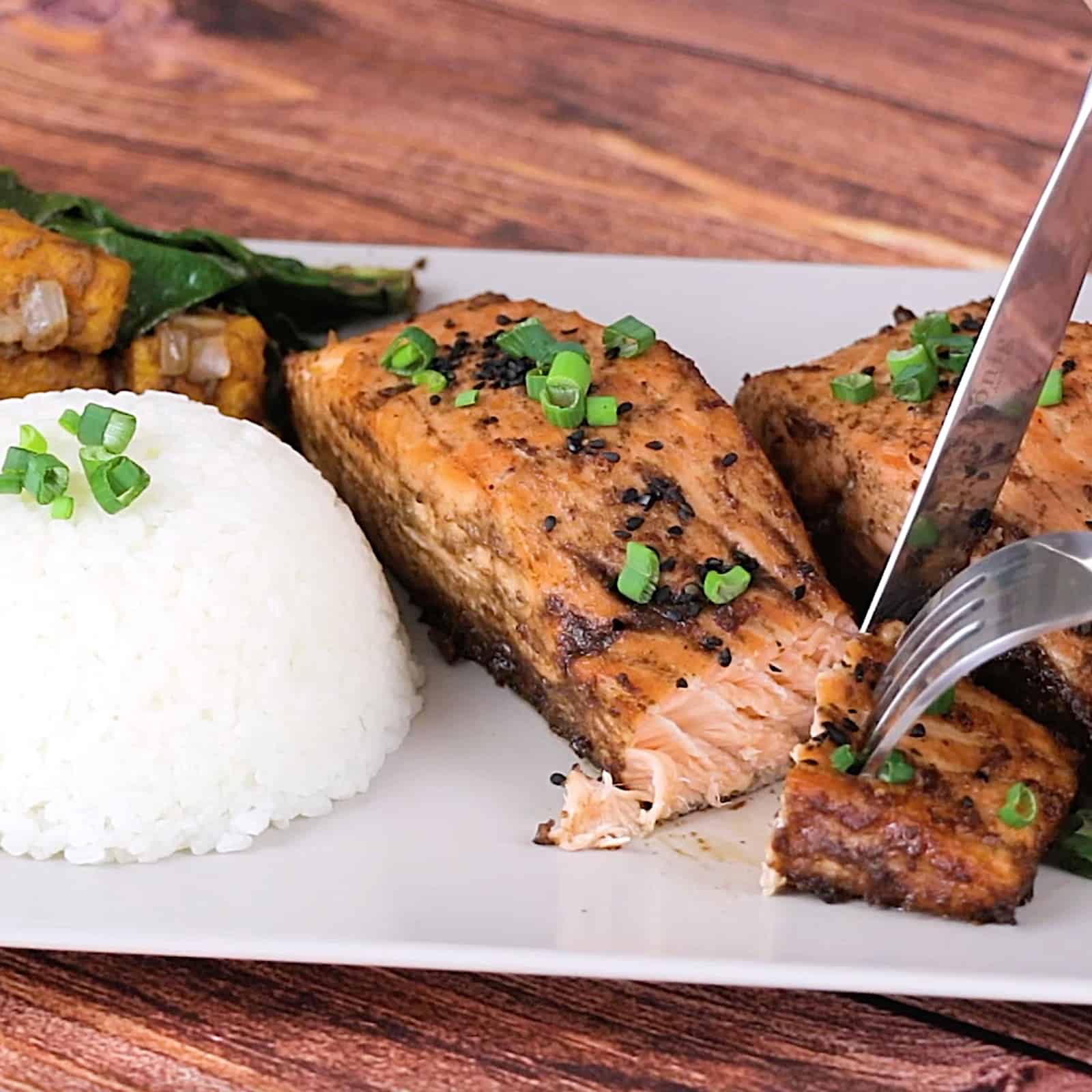 Miso-Glazed Salmon with Crispy Roasted Broccoli