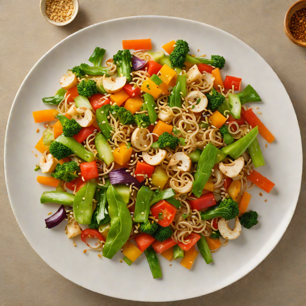 Stir-Fried PETG Resin Vegetables with Garlic and Ginger
