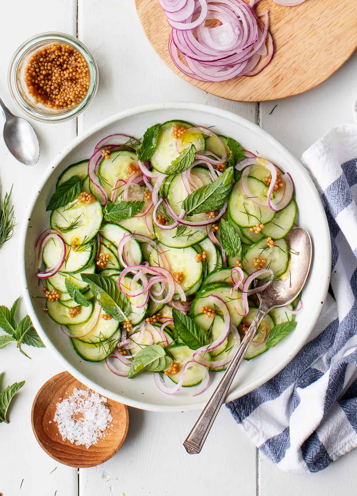 Cucumber-Mint Salad with Lemon Vinaigrette