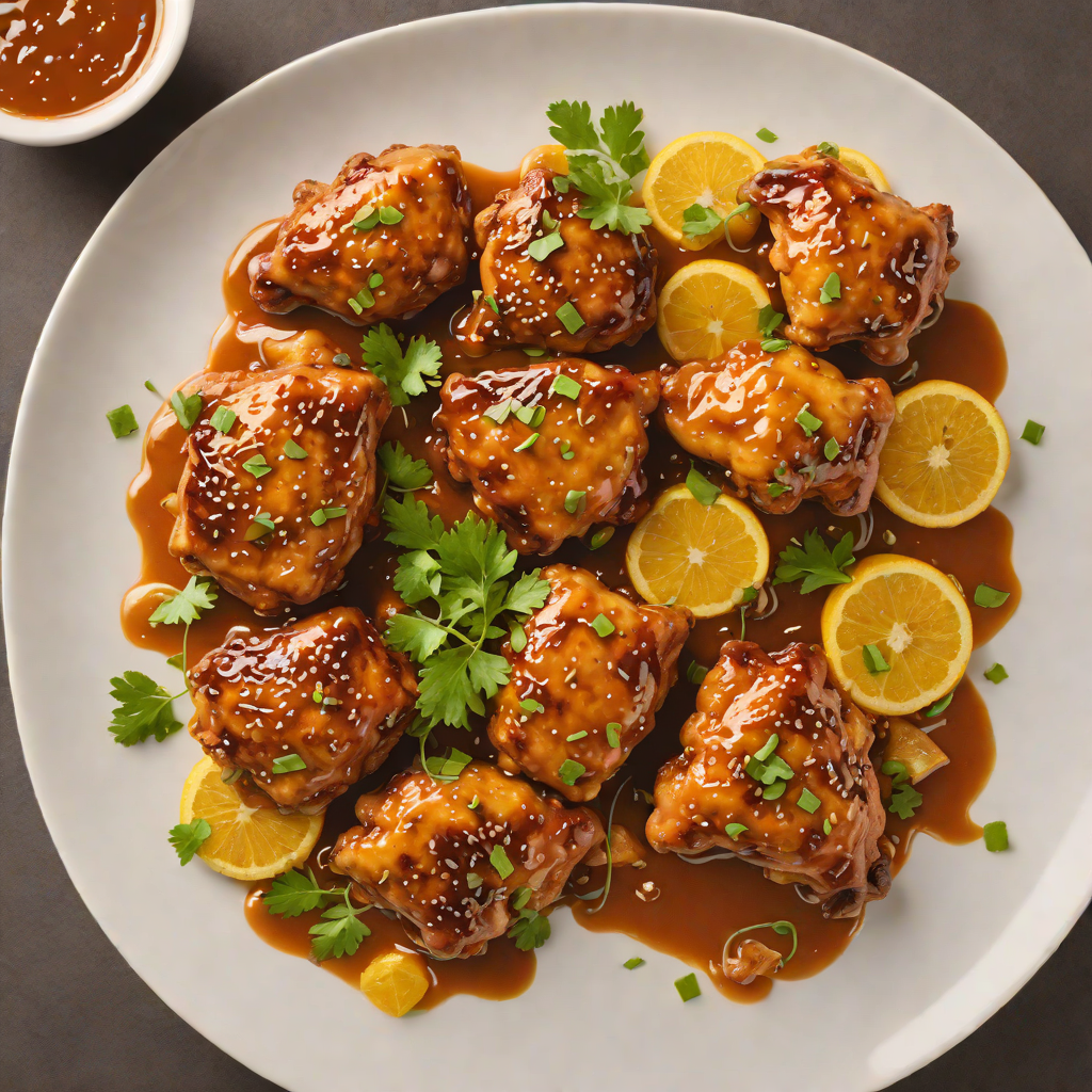 Broadway-Inspired Spiced Orange Chicken Thighs