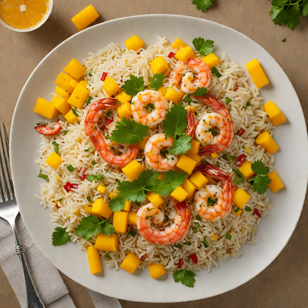 Caribbean-Spiced Shrimp and Mango Rice Bowl