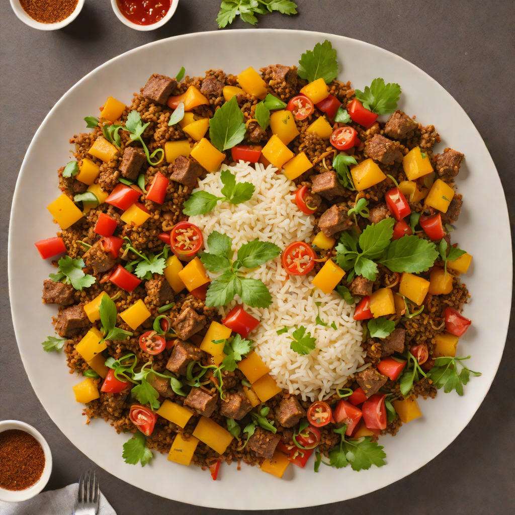 Ethiopian-Inspired Spiced Vegetable Stir-Fry with Injera