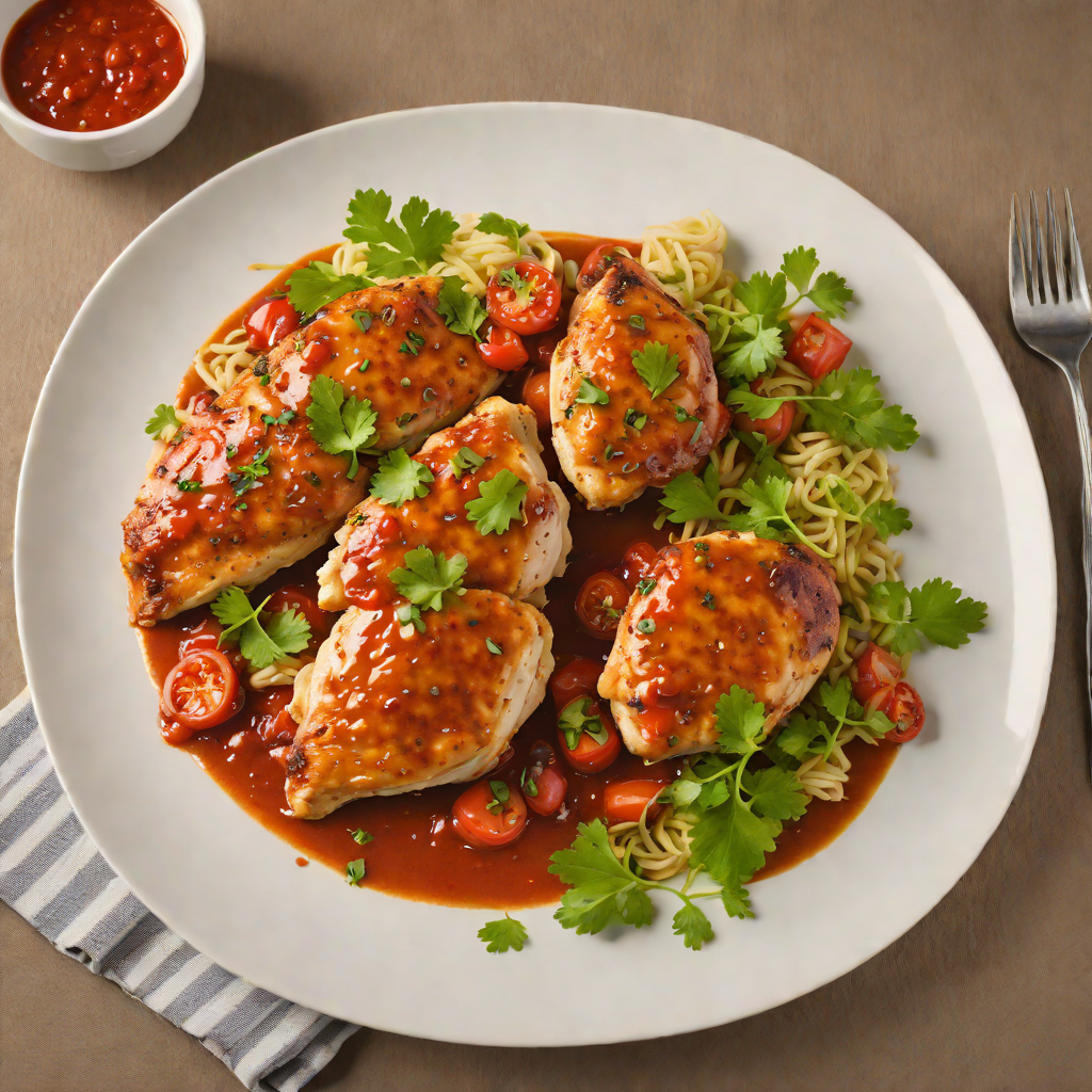 Pan-Seared Chicken with Tangy Puerto Rican Sofrito Sauce