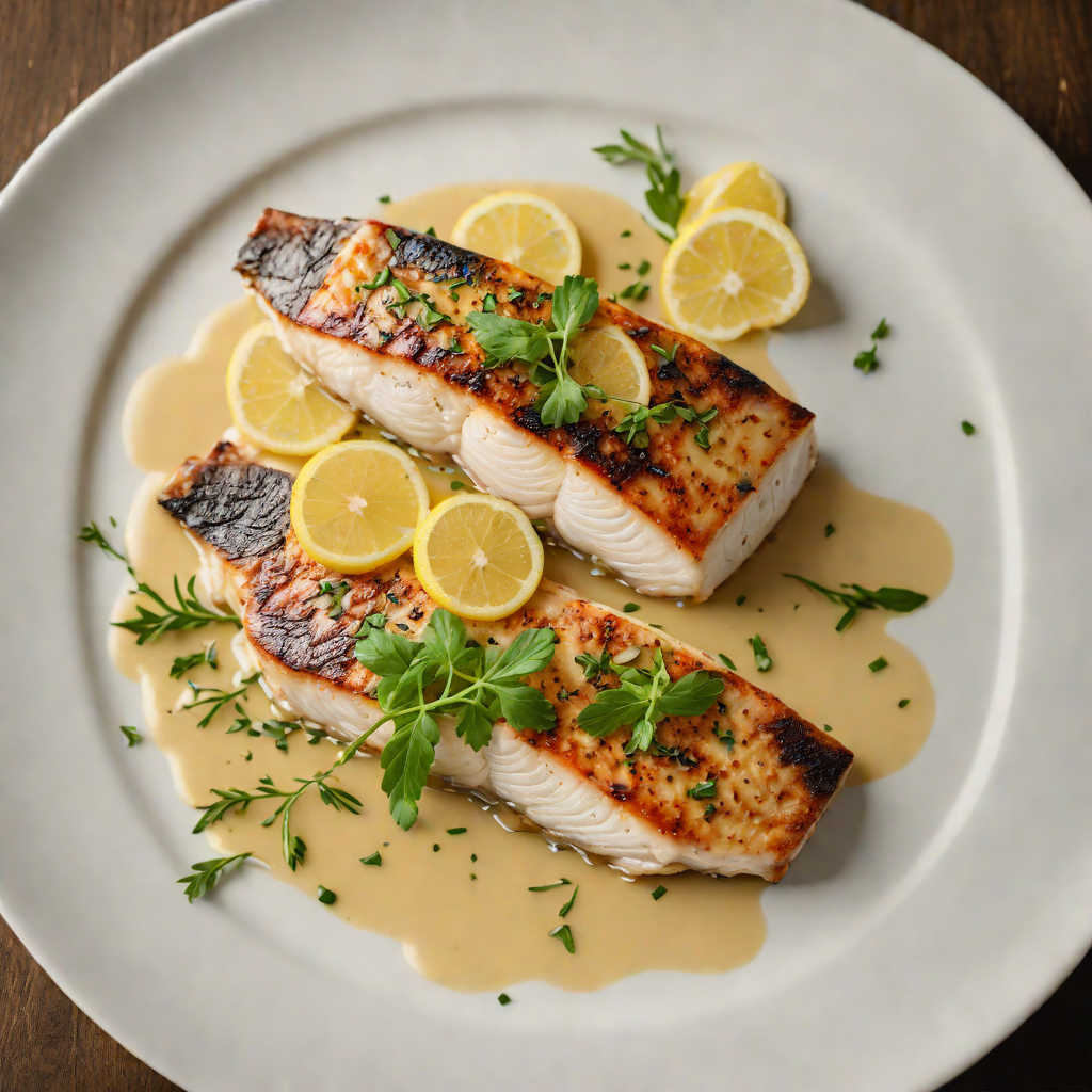 Pan-Seared Sea Bass with Lemon Butter Sauce