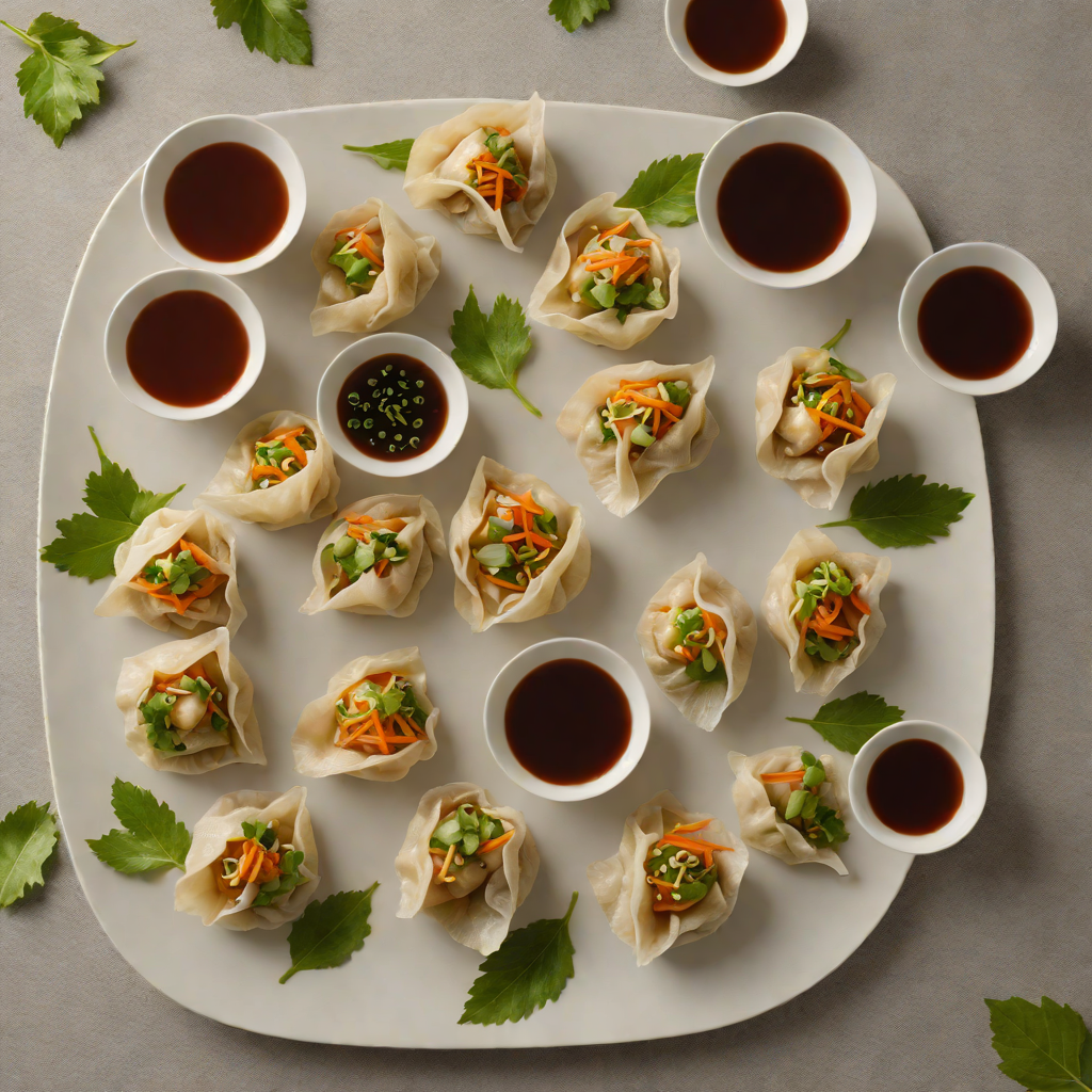 Steamed Ba Sing Se Vegetable Dumplings with Ginger Soy Dipping Sauce