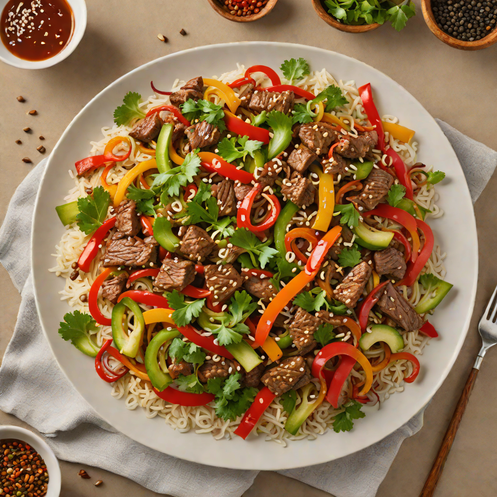 Firebender-Spiced Beef Stir Fry with Chili and Garlic