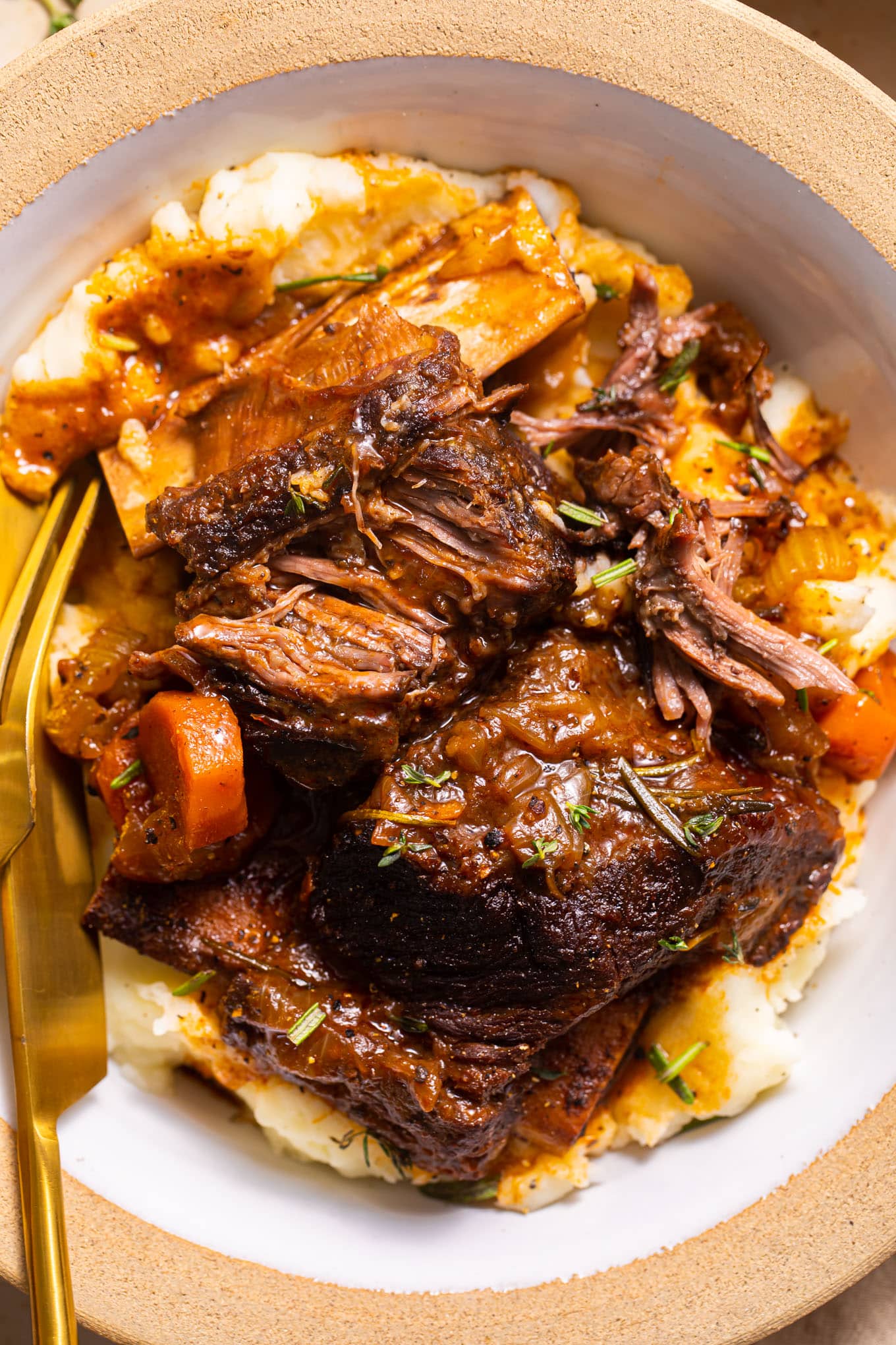 Slow-Braised Short Ribs with Herb-Infused Broth