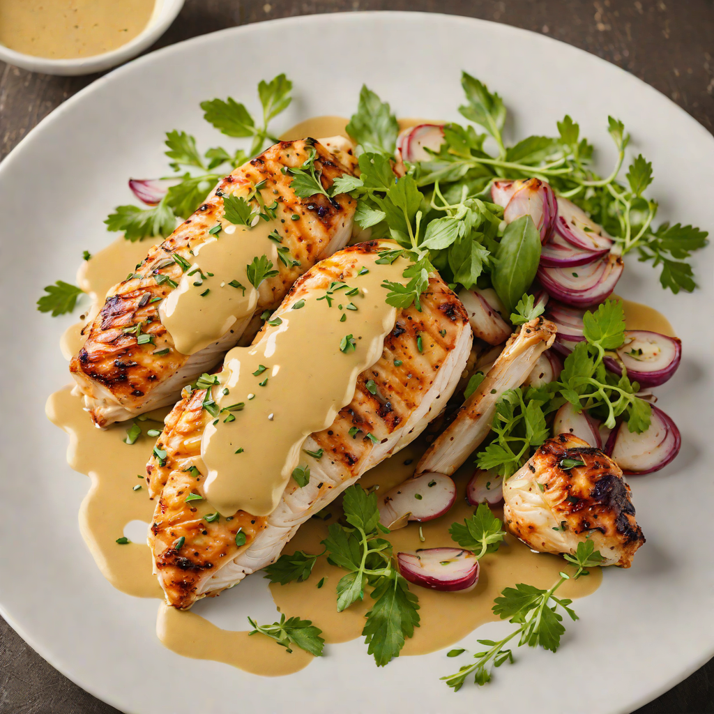 Pan-Seared Chicken with Honey-Mustard Glaze and Dijon Herbs