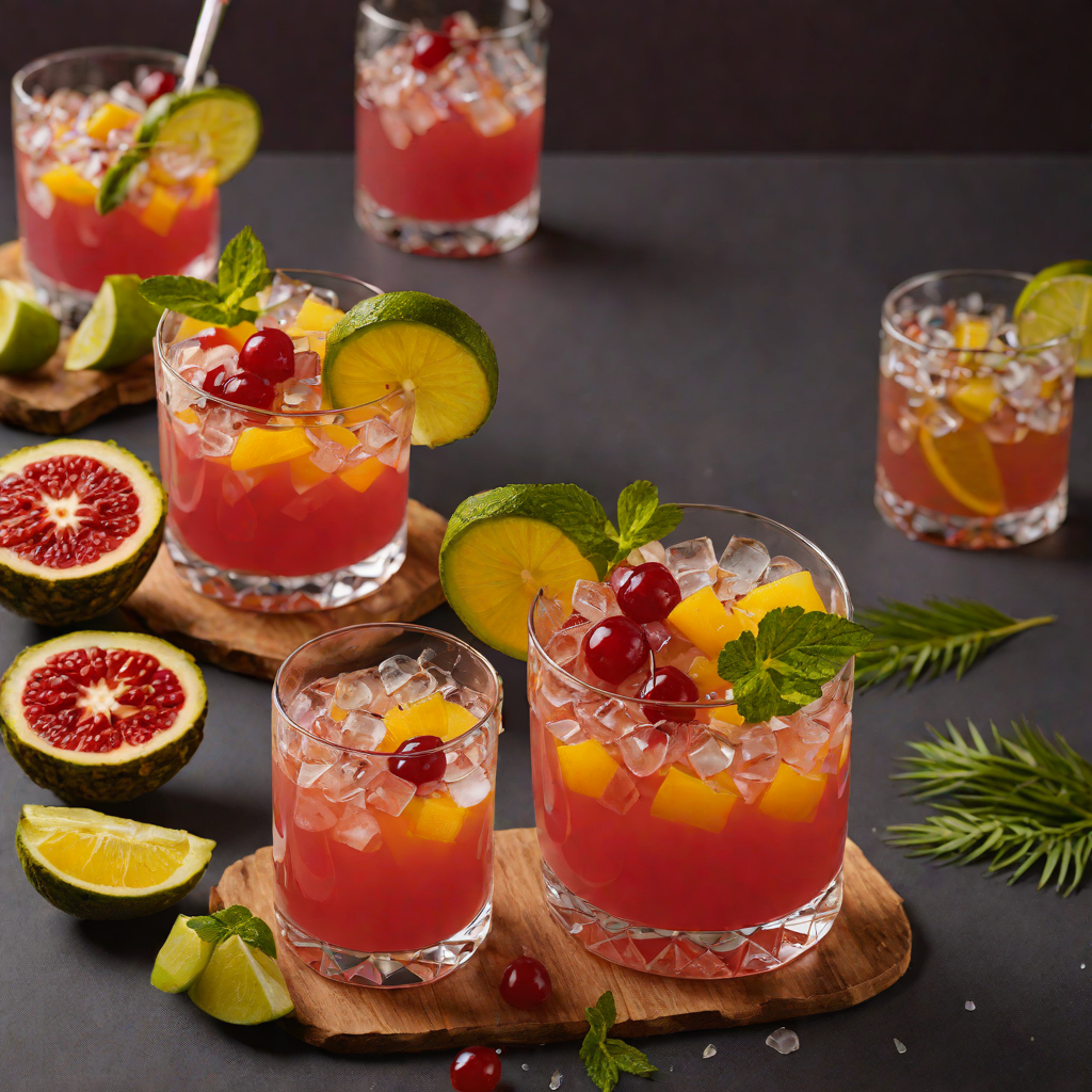 Rum-Infused Tropical Fruit Punch