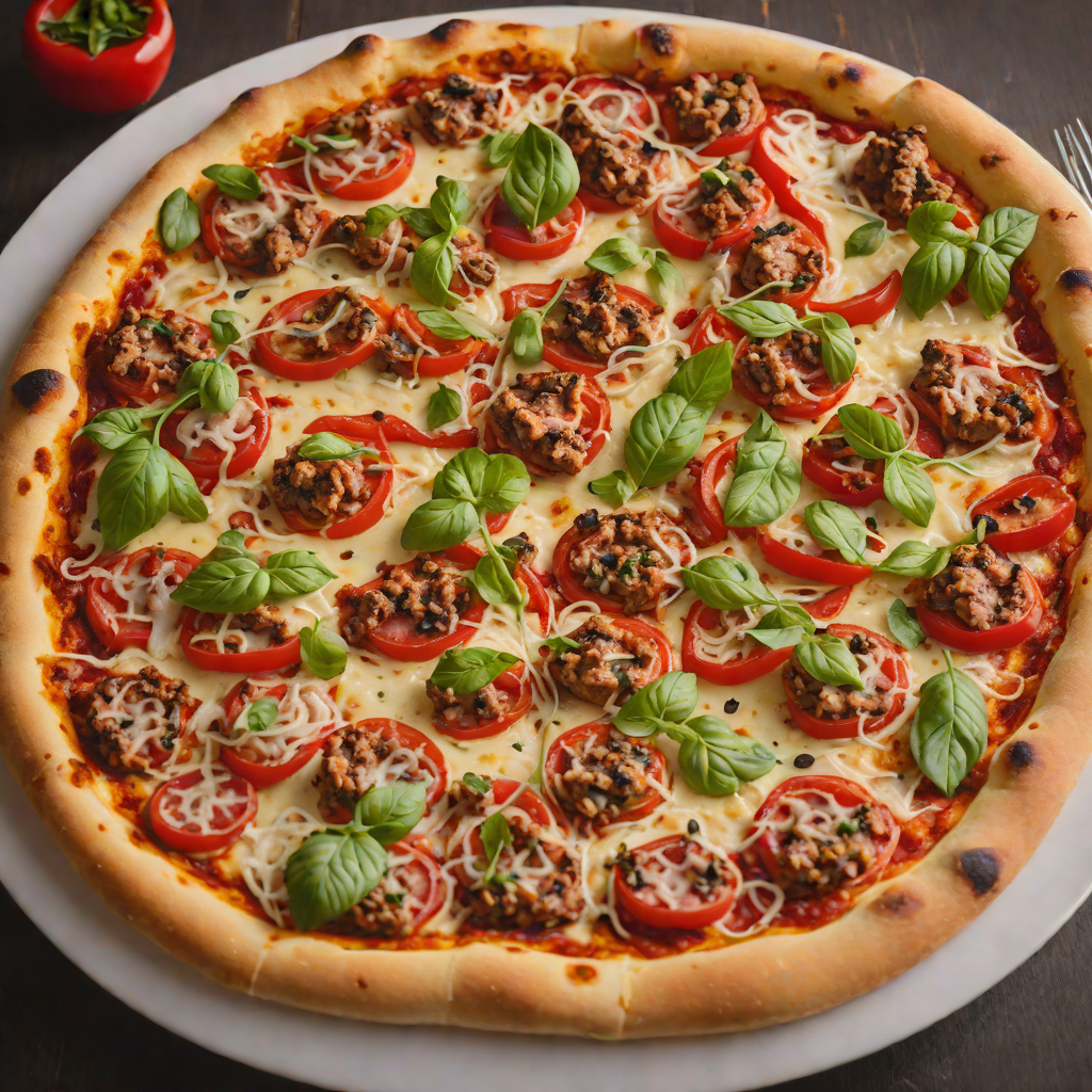Wood-Fired Pizza with Italian Sausage and Roasted Red Peppers