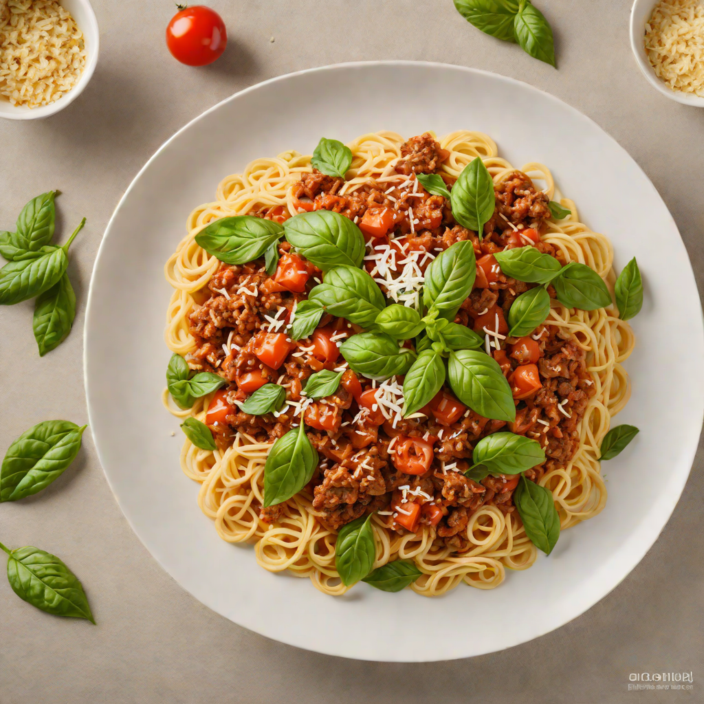 Classic Beef Bolognese with Fresh Basil and Parmesan