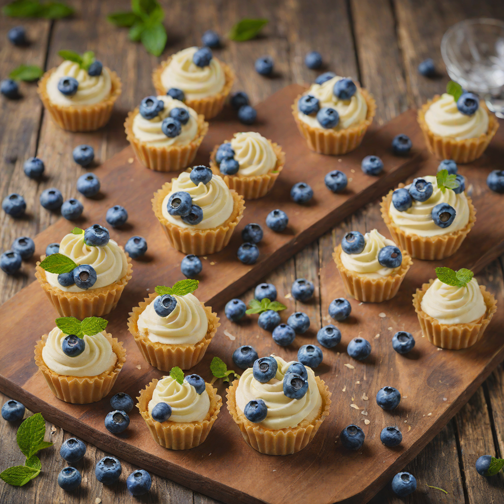 Blueberry and White Chocolate Mousse Cups