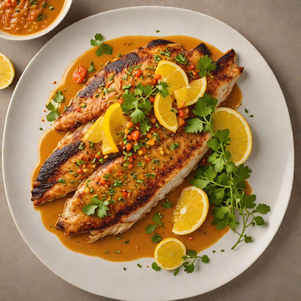 Pan-Fried Tilapia with Berbere and Citrus Sauce