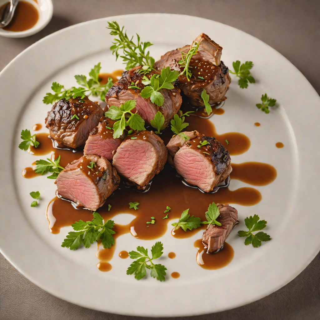 Arcadian Herb-Roasted Lamb with Pan Jus