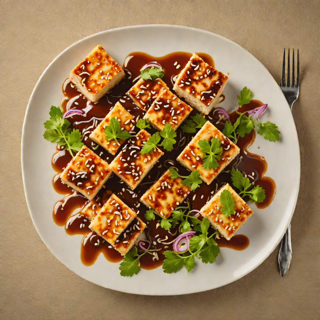 Pan-Fried Asian Tofu with Garlic Soy Glaze