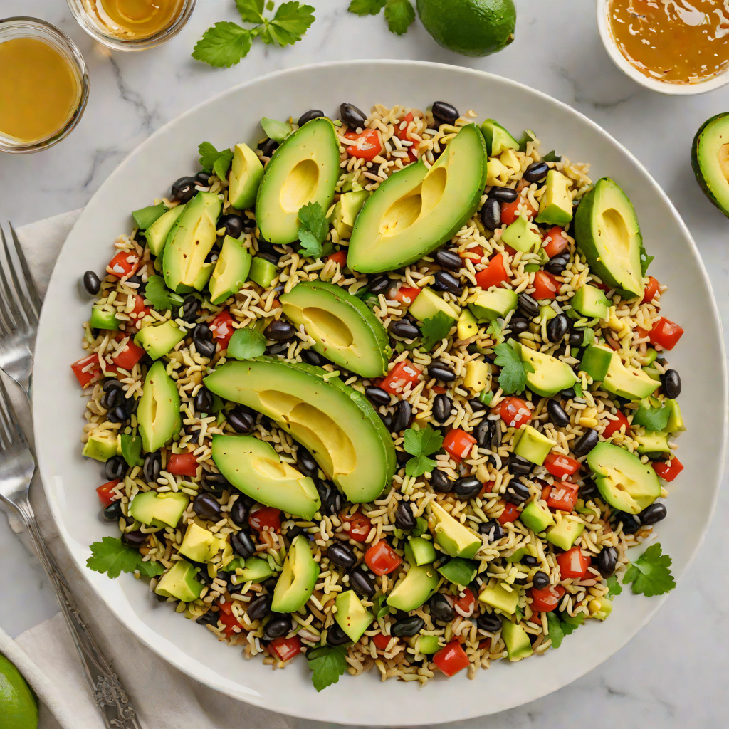 Honey-Lime Quinoa Salad with Black Beans and Avocado