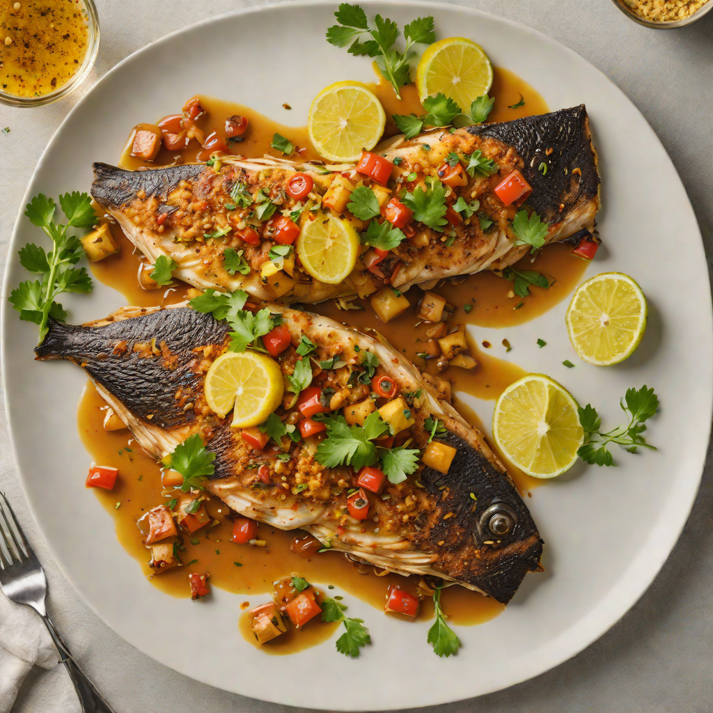 Pan-Seared Ethiopian Spiced Fish with Mitmita Butter