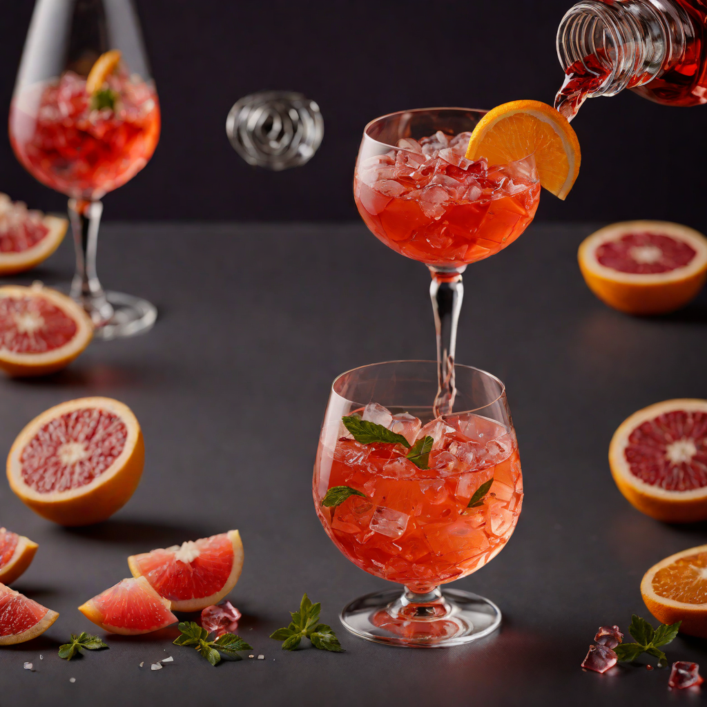 Campari and Grapefruit Zest Spritz