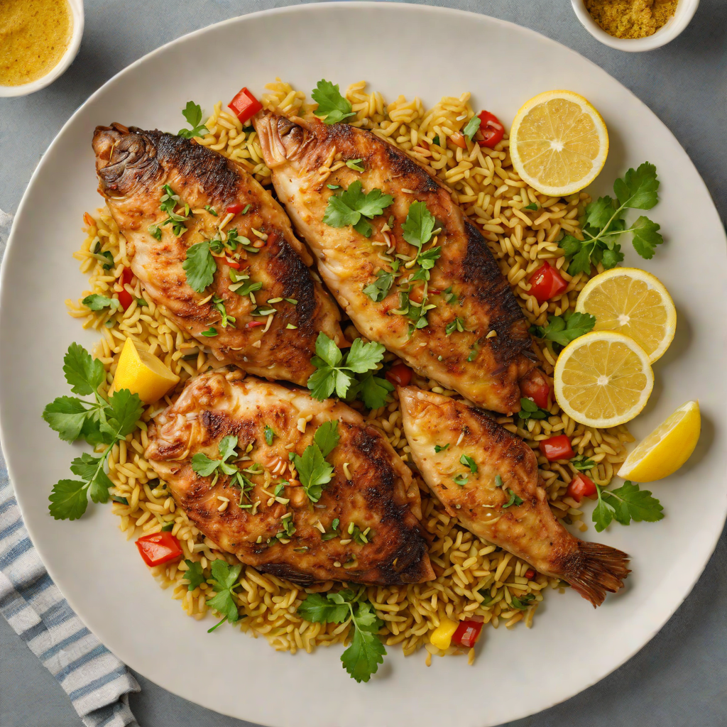 Fried Ethiopian Tilapia with Spiced Garlic Butter