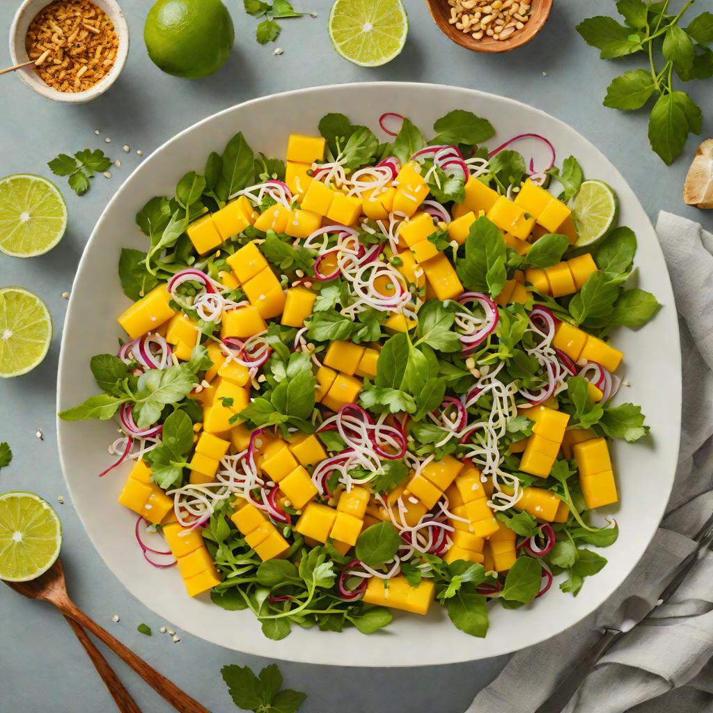 No-Sugar Thai Mango Salad with Lime Dressing