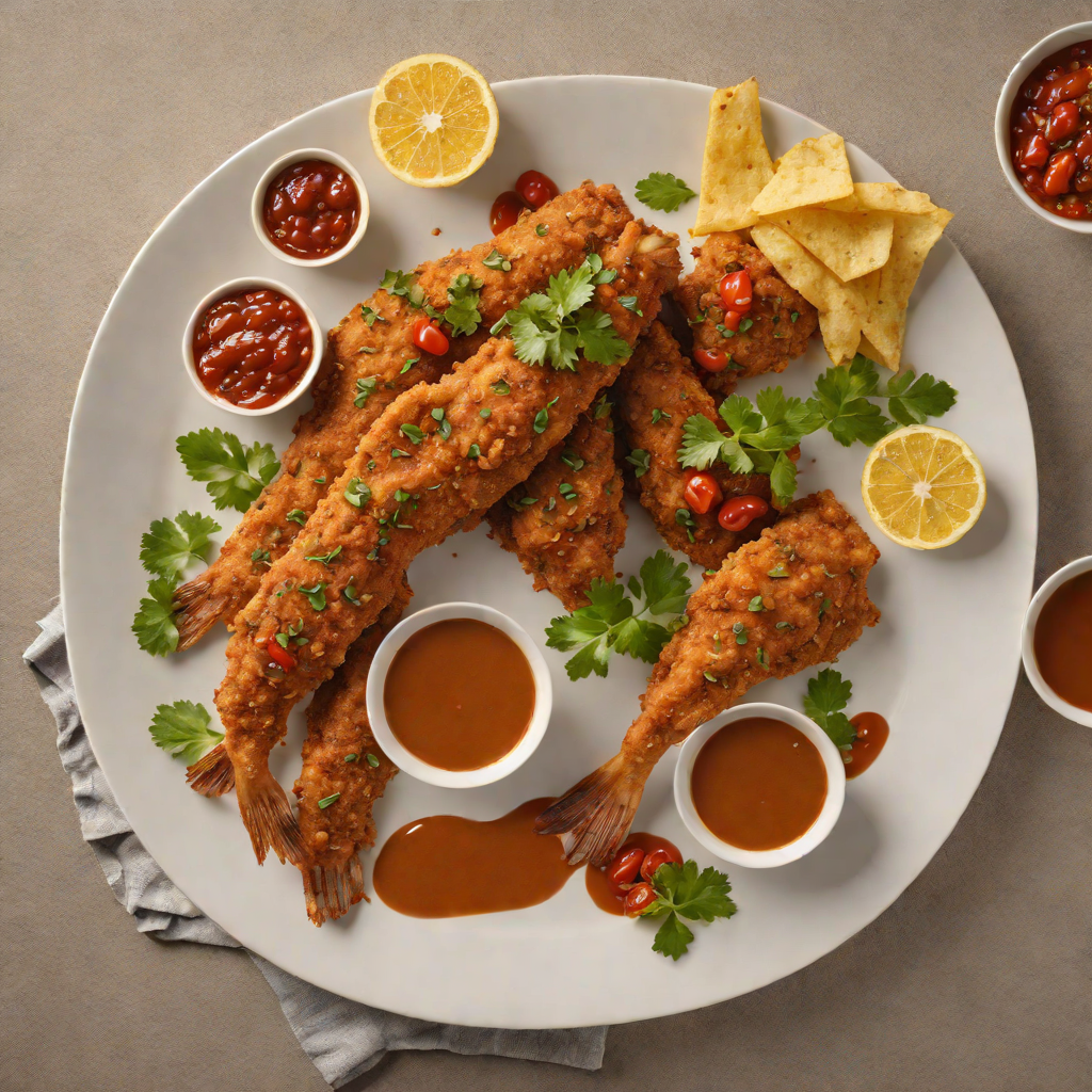 Deep-Fried Ethiopian Fish with Berbere Dipping Sauce