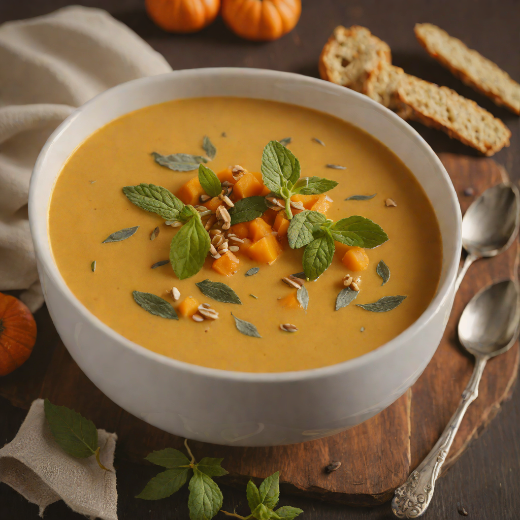 Spiced Pumpkin Soup with Sage