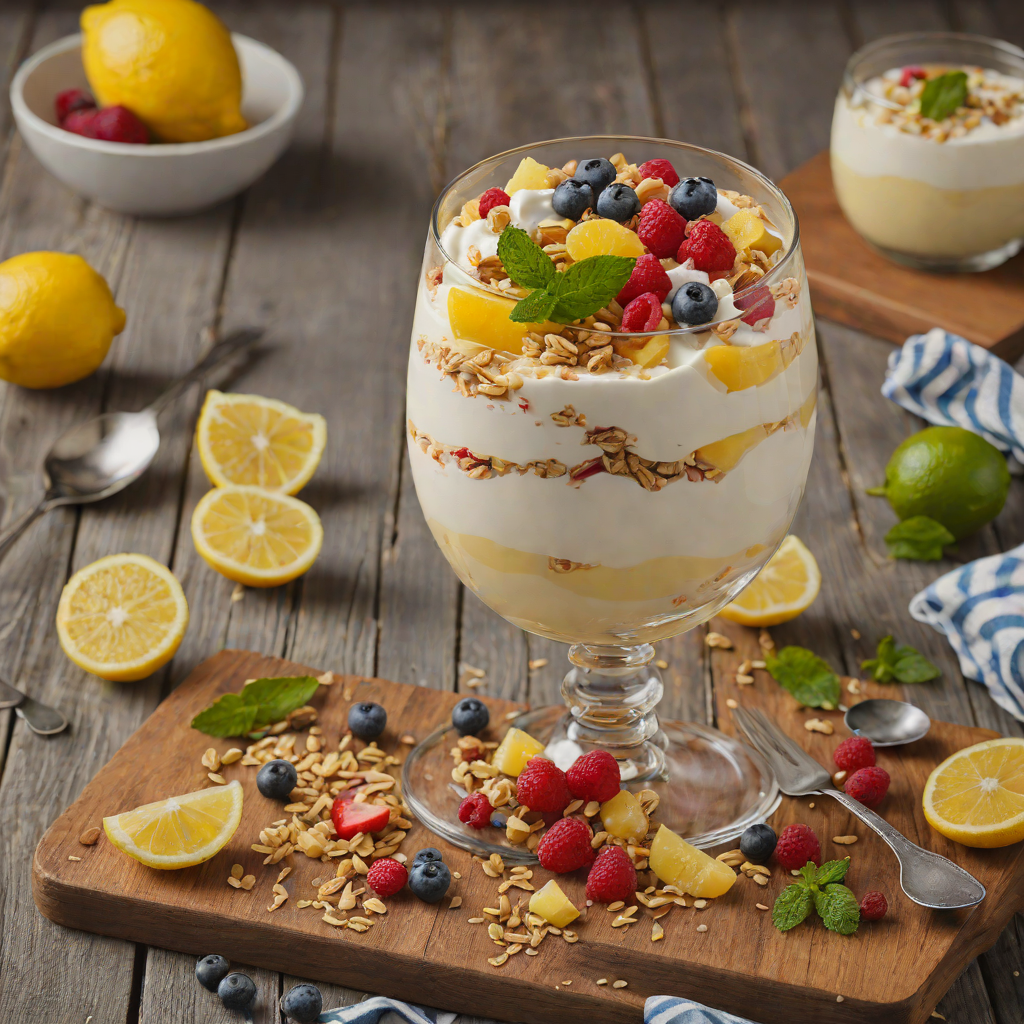 No-Bake Lemon Yogurt Dessert Parfait
