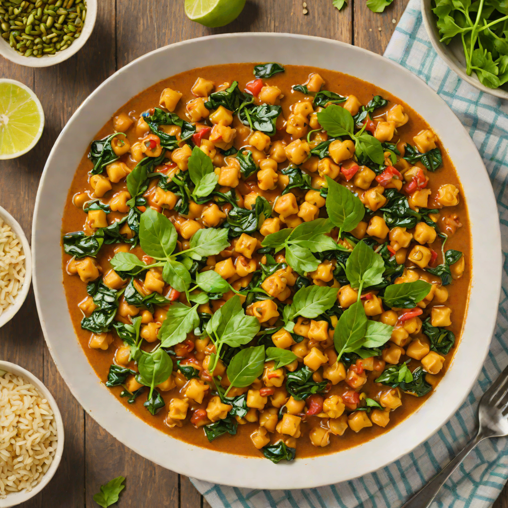Skillet-Spiced Chickpea and Spinach Curry
