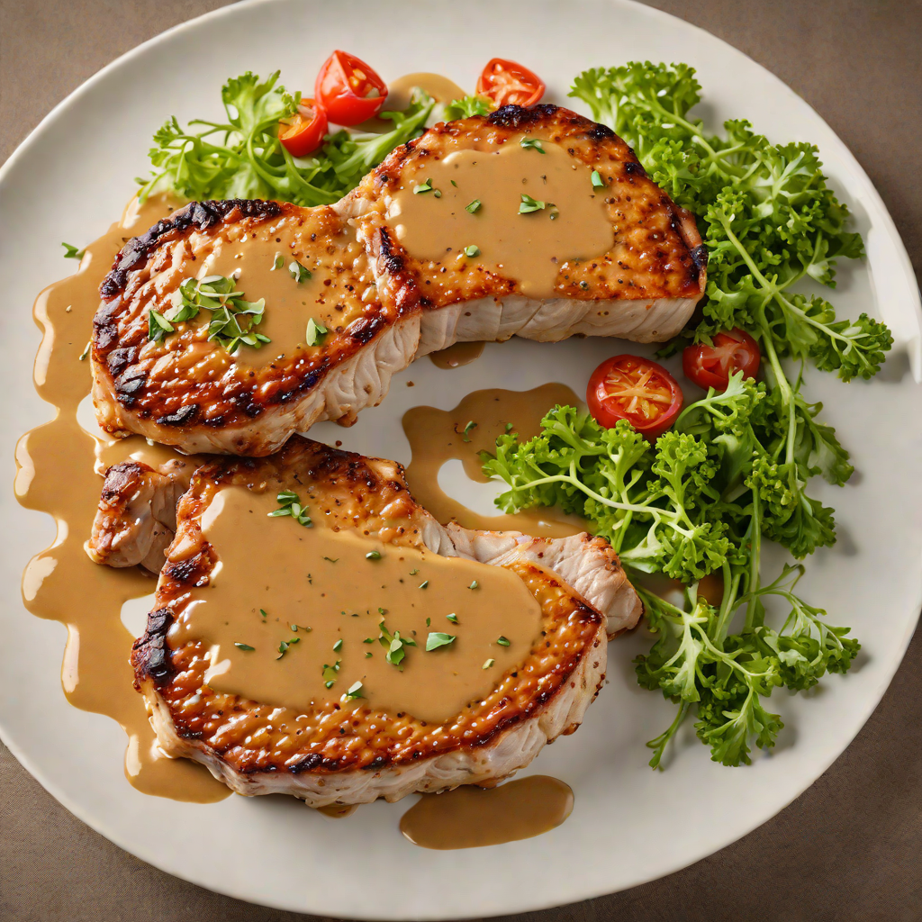 Pan-Roasted Pork Chops with Dijon Mustard Glaze