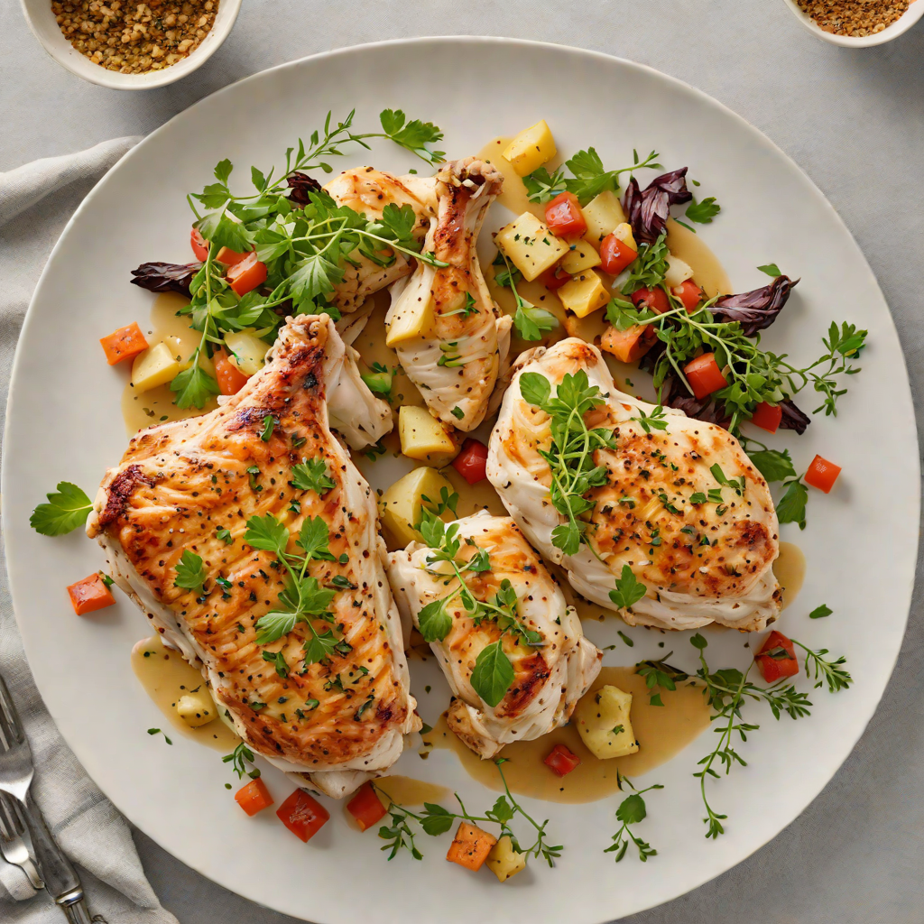 Pan-Seared Chicken with No-Salt Herb Rub