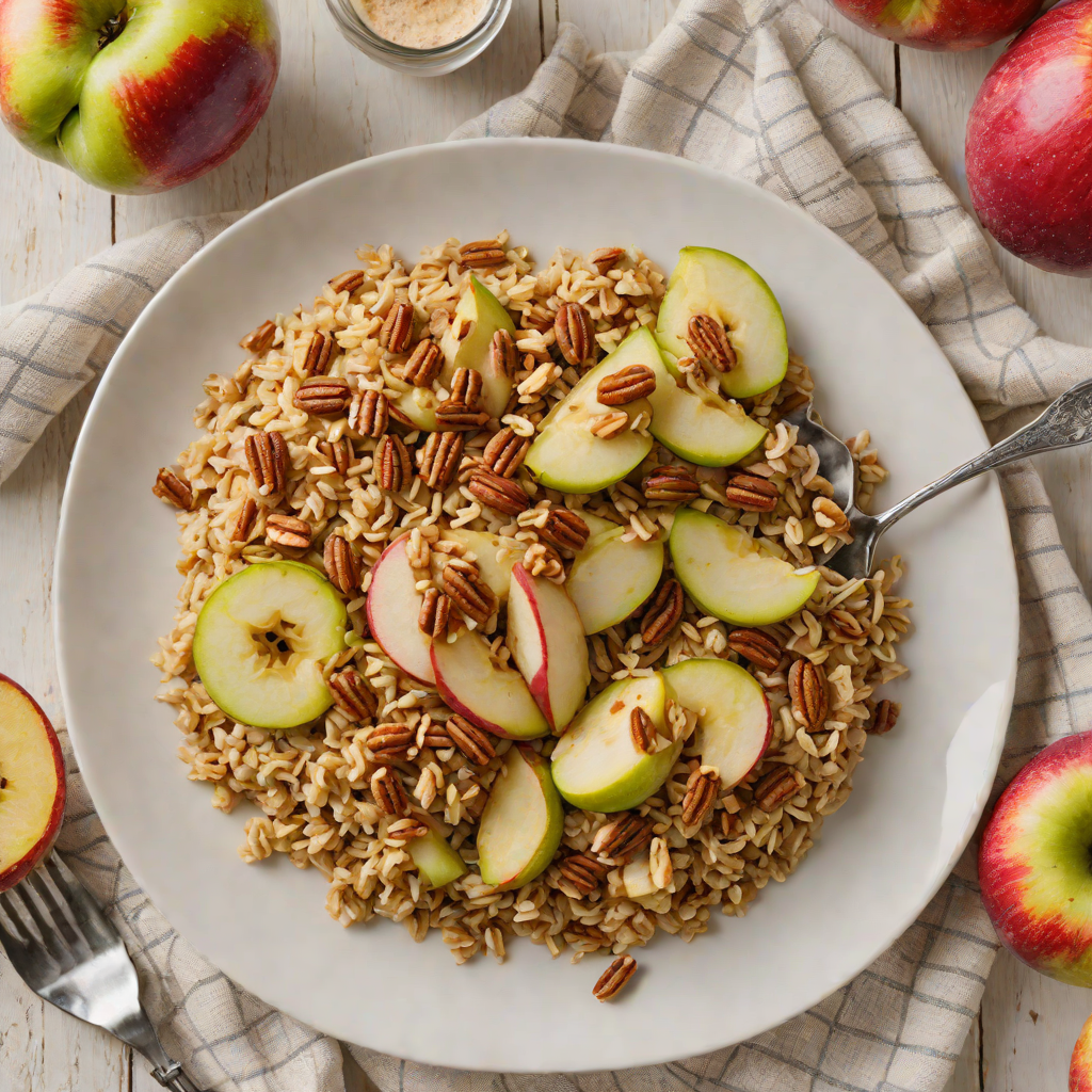 Baked No-Sugar Apple Cinnamon Oatmeal