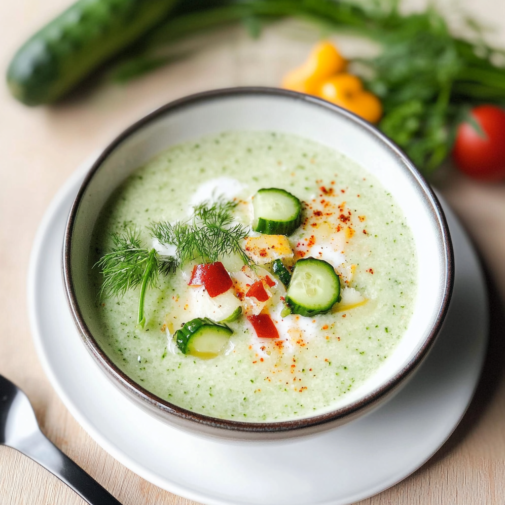 Electrolyte-Boosting Coconut-Cucumber Soup