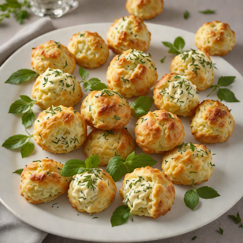 French-Inspired Soft Baked Herb and Cheese Gougères