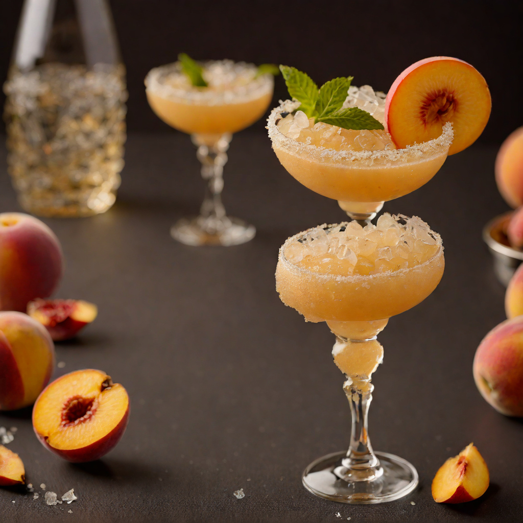 Frozen Amaretto Peach Margarita