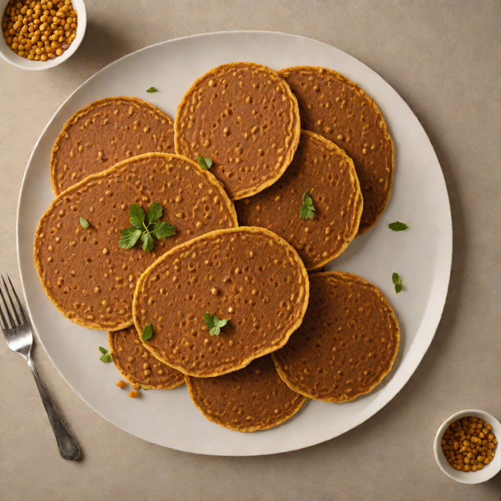 Teff and Chickpea Injera-Inspired Pancakes