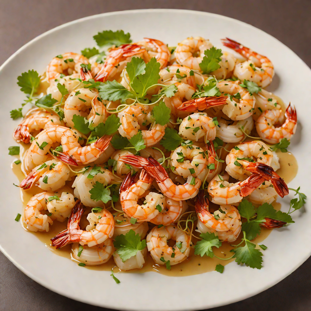 Sautéed Garlic Ginseng Shrimp