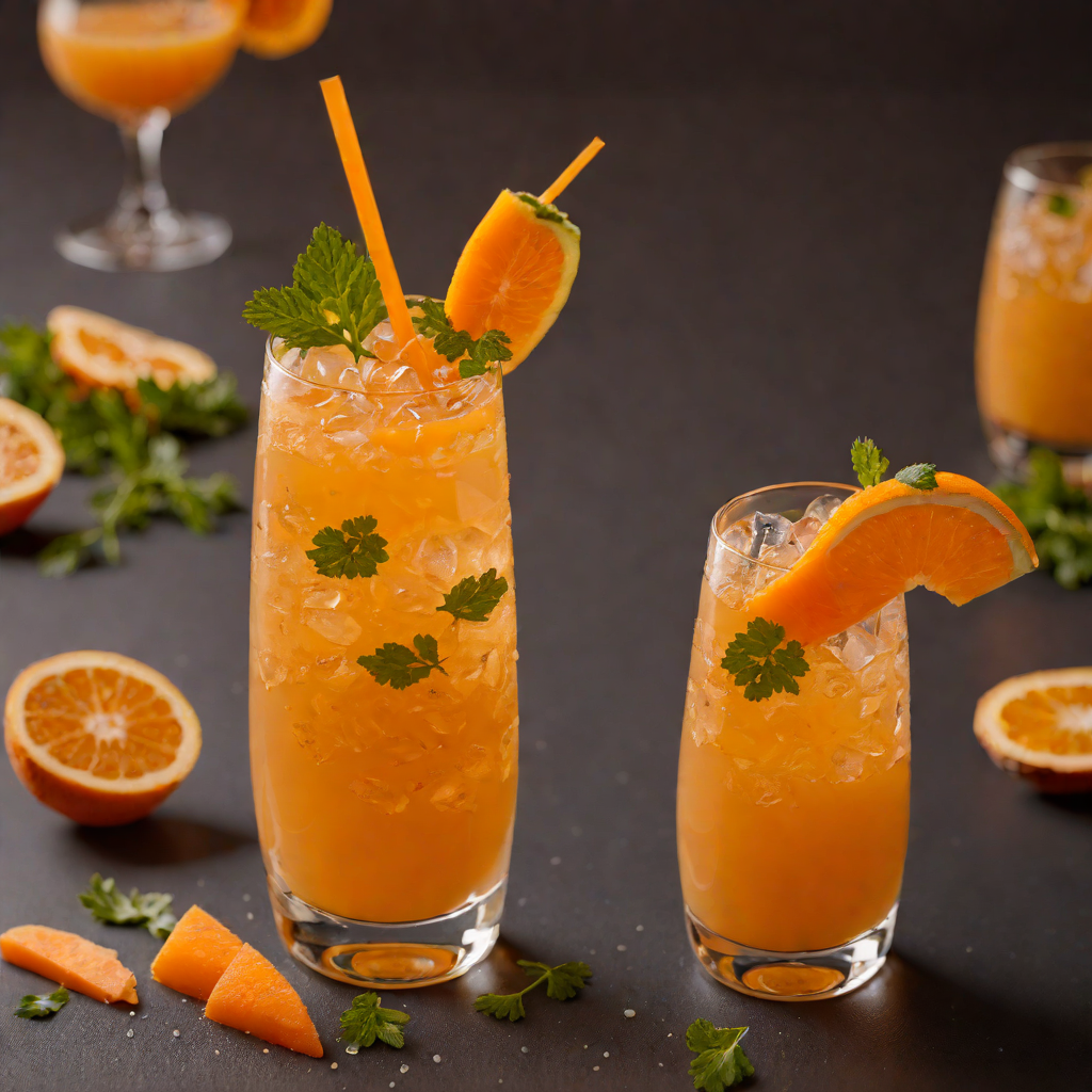 Half-Orange Half-Carrot Juice Blend