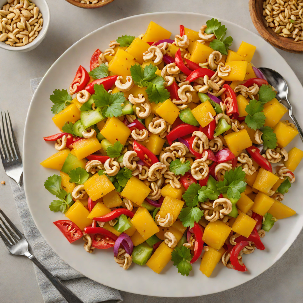 Ginger-Pineapple Stir Fry with Bell Peppers and Cashews