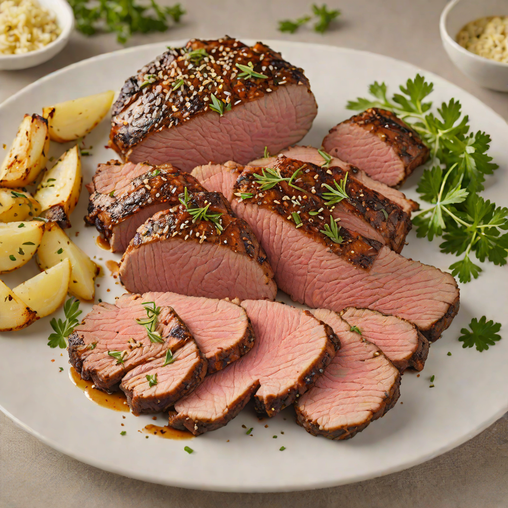 Roasted Tri-Tip with Garlic and Herb Rub