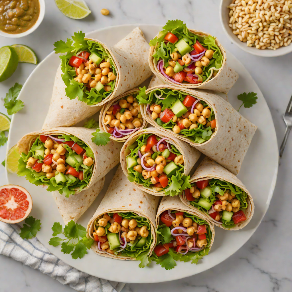 Chickpea Salad Wraps