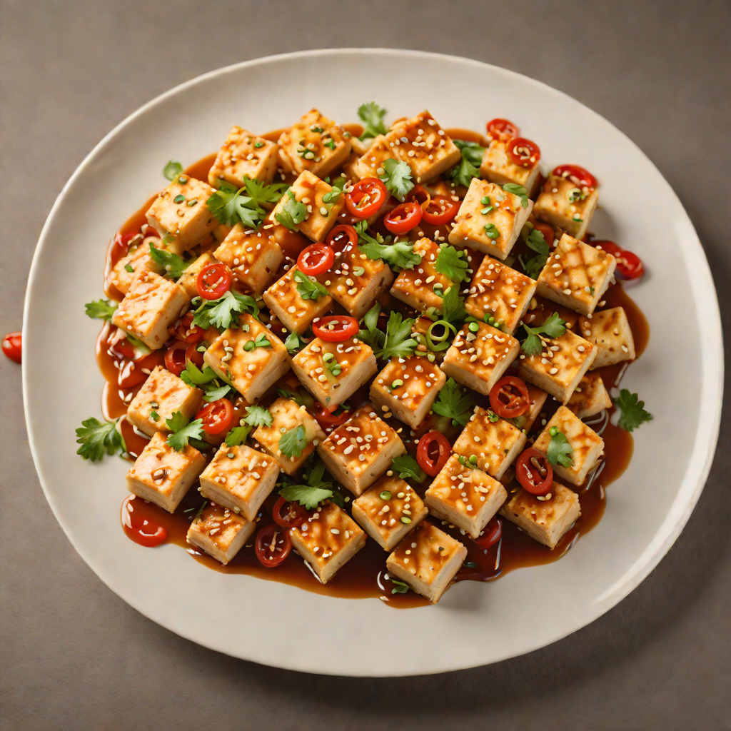 Stir-Fried Tofu with No-Chili Garlic Sauce