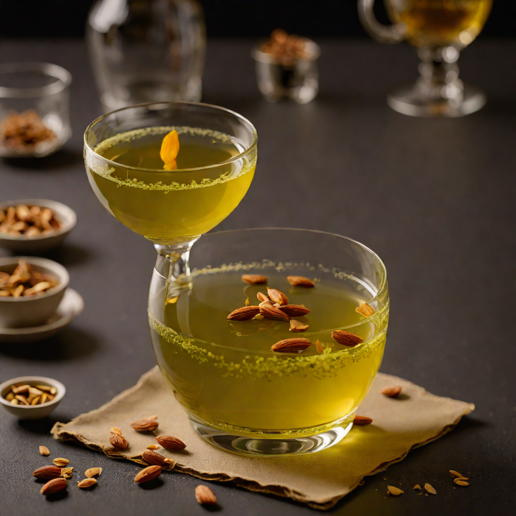 Kahwa-Spiced Green Tea with Saffron and Almonds